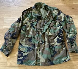 Military Issued Cold Weather Field Jacket L Woodland Camouflage Tactical Gear